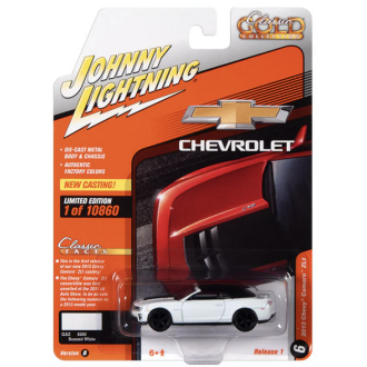 Johnny Lightning 1:64 - 2013 Chevrolet Camaro ZL1 Convertible Summit White