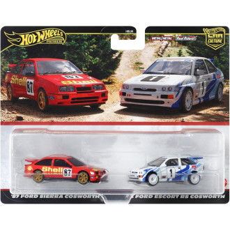 Hot Wheels 1:64 - 2-Pack - 1993 Ford Escort RS Cosworth & 1987 Ford Sierra Cosworth Shell