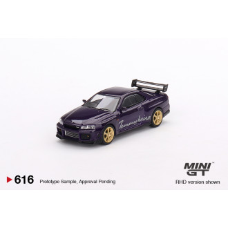 Mini GT 1:64 - Nissan Skyline GT-R R34 Tommykaira R-z Midnight Purple RHD