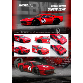 Inno64 1:64 - LBWK Ferrari 308 GTB 3 Red