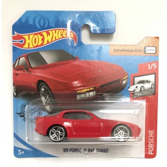Hot Wheels 1:64 '89 Porsche 944 Turbo Red