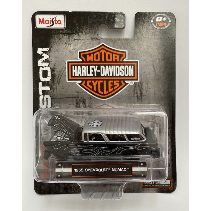 Maisto 1:64 Harley-Davidson - 1955 Chevrolet Nomad
