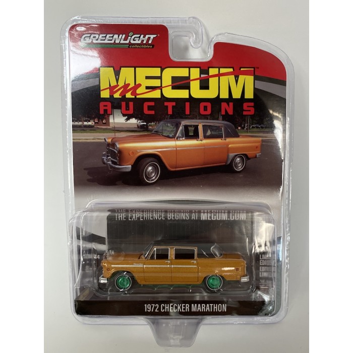 Greenlight 1:64 Mecum Auctions - 1972 Checker Marathon Green Machine