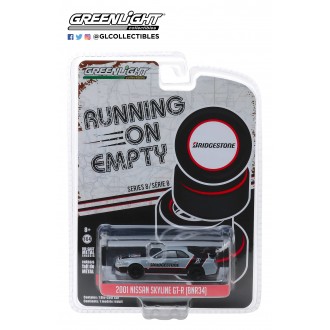 Greenlight 1:64 Running On Empty - 2001 Nissan Skyline GT-R (BNR34)