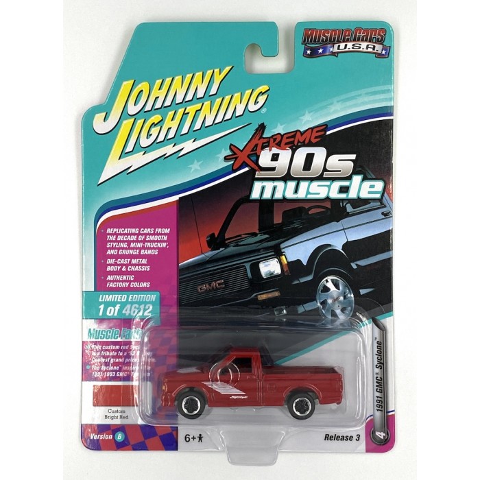 Johnny Lightning 1:64 Muscle Cars U.S.A. - 1991 GMC Syclone Red