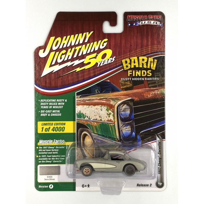 Johnny Lightning 1:64 Muscle Cars U.S.A. - 1957 Chevy Corvette