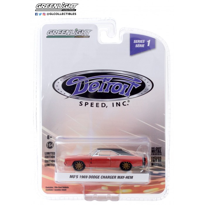 Greenlight 1:64 Detroit Speed - 1969 Dodge Charger May-Hem MO'S