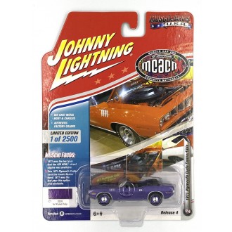 Johnny Lightning 1:64 Muscle Cars U.S.A. - 1971 Plymouth Cuda Convertible Violet