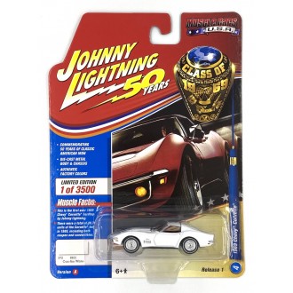 Johnny Lightning 1:64 Muscle Cars U.S.A. - 1969 Chevrolet Corvette White