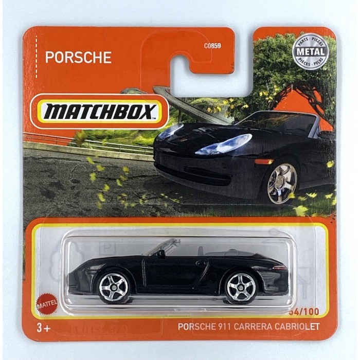 Matchbox 1:64 Porsche 911 Carrera Cabriolet Black