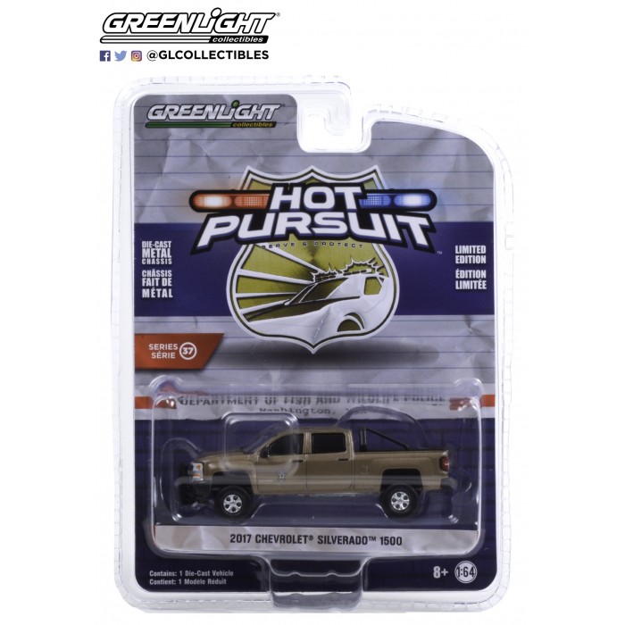 Greenlight 1:64 - Hot Pursuit - 2017 Chevrolet Silverado 1500