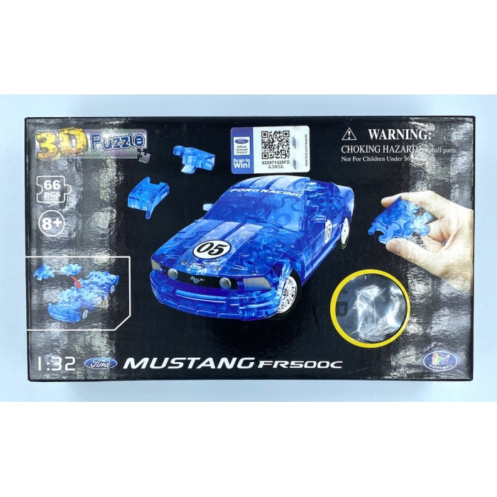 Happy Well 1:32 Puzzle 3D - Ford Mustang FR500C Crystal Blue