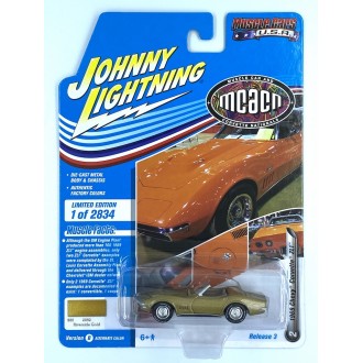 Johnny Lightning 1:64 Muscle Cars U.S.A. - 1969 Chevrolet Corvette ZL1 Riverside Gold Poly