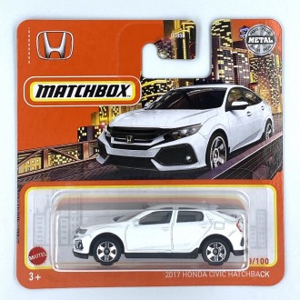 Matchbox 1:64 2017 Honda Civic Hatchback White