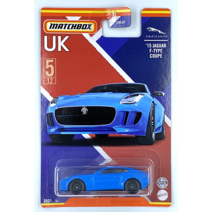 Matchbox 1:64 Best of UK - 2015 Jaguar F-Type Coupe Blue