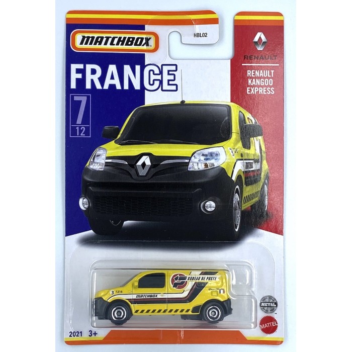 Matchbox 1:64 Best of France - Renault Kangoo Express Yellow