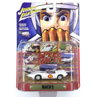Johnny Lightning 1:64 - Speed Racer Mach 5 White with Mach 5 Graphics