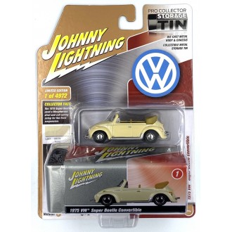 Johnny Lightning 1:64 - 1975 Volkswagen Super Beetle Convertible (Top Down) Ivory