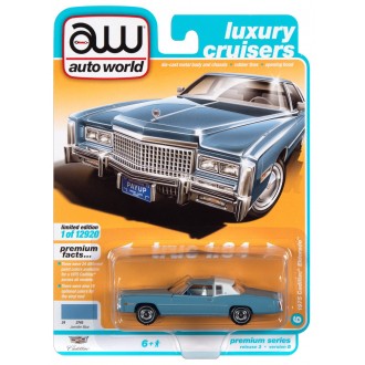 Auto World 1:64 - 1975 Cadillac Eldorado Jennifer Blue