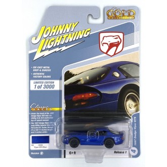 Johnny Lightning 1:64 Classic Gold - 1997 Dodge Viper GTS Blue