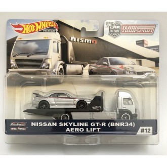 Hot Wheels 1:64 Team Transport - Nissan Skyline GT-R (BNR34) Aero Lift