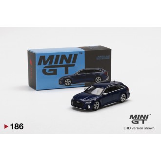 Mini GT 1:64 Audi RS6 Avant Navarra Blue Metallic LHD