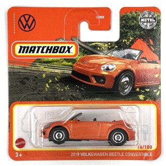 Matchbox 1:64 2019 Volkswagen Beetle Convertible Orange