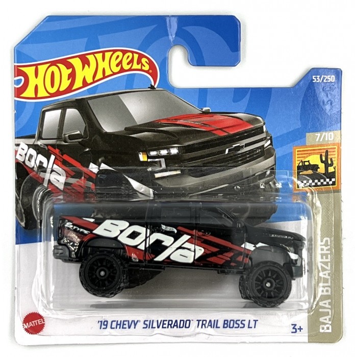 Hot Wheels 1:64 2019 Chevy Silverado Trail Boss LT Borla