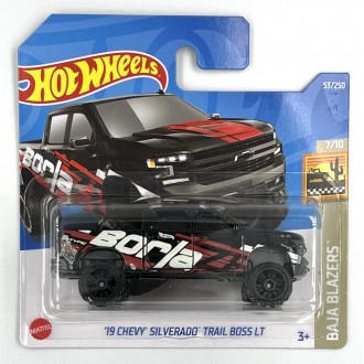 Hot Wheels 1:64 2019 Chevrolet Silverado Trail Boss LT Borla