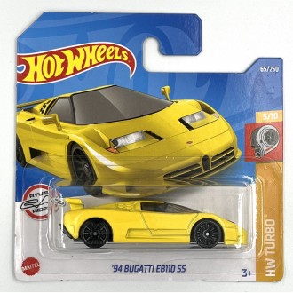 Hot Wheels 1:64 1994 Bugatti EB110 SS Yellow