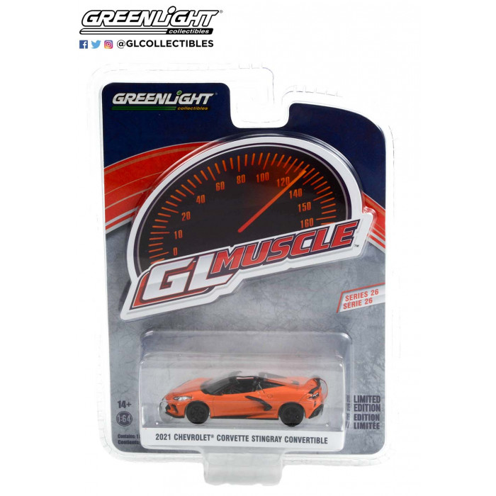 Greenlight 1:64 GL Muscle - 2021 Chevrolet Corvette Stingray Convertible