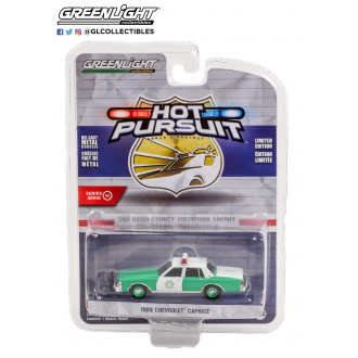 Greenlight 1:64 Hot Pursuit - 1989 Chevrolet Caprice San Diego County Volunteer Sheriff